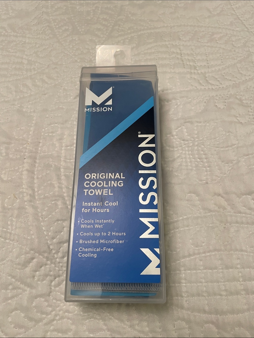 NWT MISSION Blue Cooling Towel for the HOT Summer Time